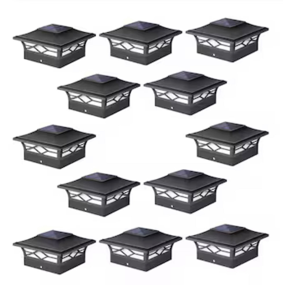Afoxos 12 pack Solar Post Cap Lights.