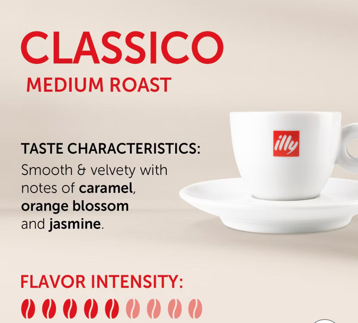 Illy Classico Medium Roast Espresso Ground Coffee - 8.8oz: Arabica Beans, Italian Variety. Beat by 05/2028.