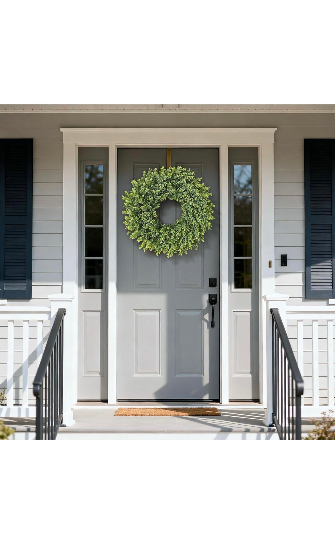 Artificial boxwood wreath