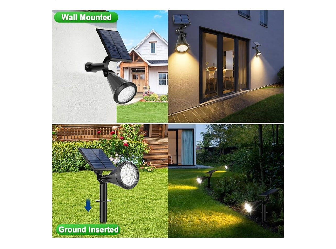 Tadyreal 8 Pack Solar Spot Lights.