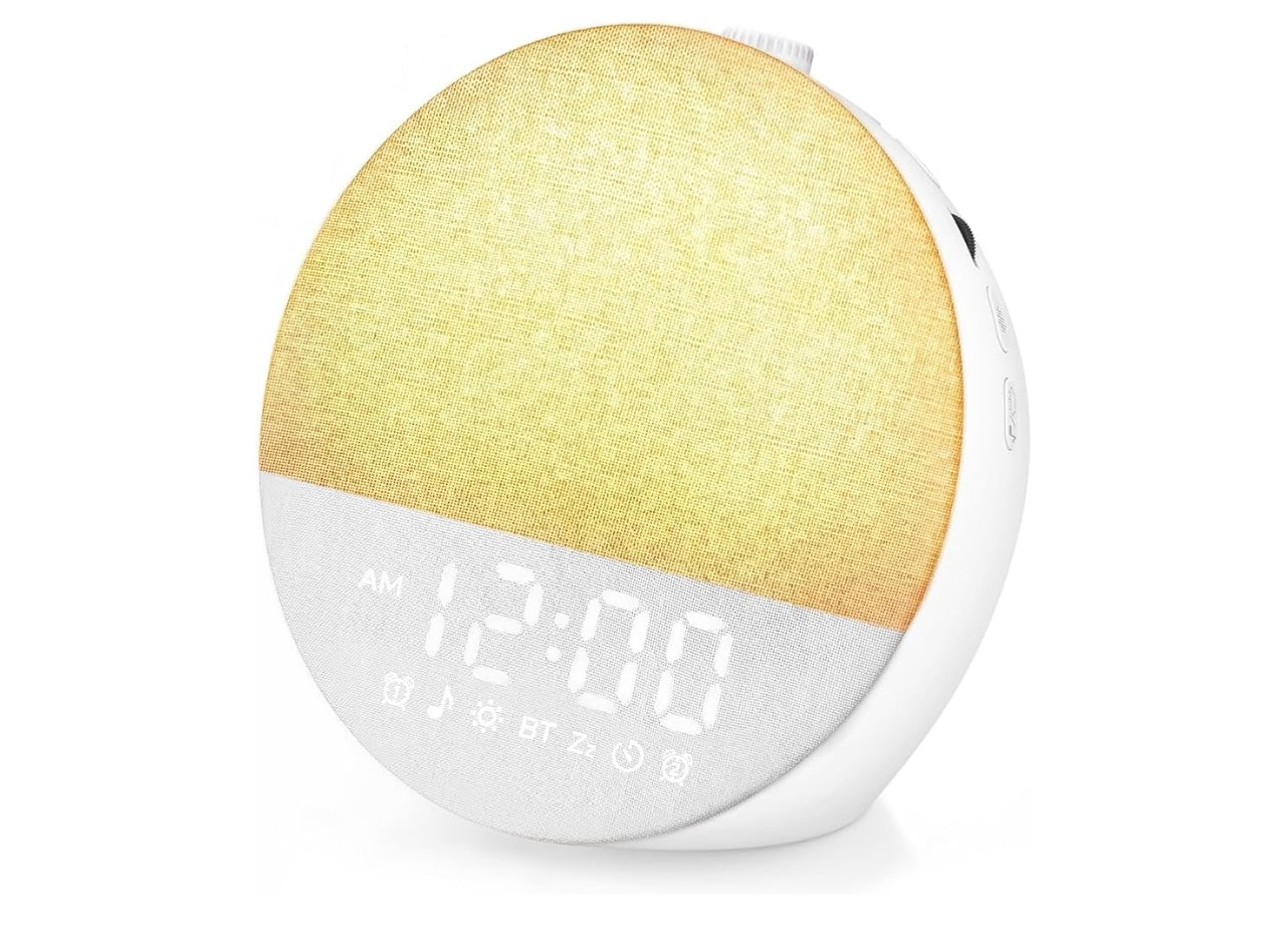 Geuuap White Noise Sound Machine sunrise Alarm Clock.