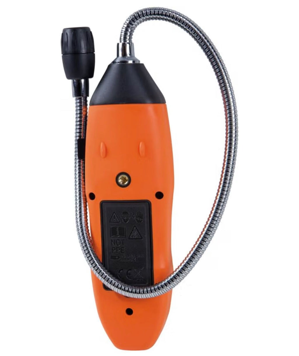 Klein Tools ET120 Gas Leak Detector, Combustible Gas Leak Tester with 18-Inch Gooseneck Has Range 50-10,000 ppm, Includes Pouch Factory Sealed