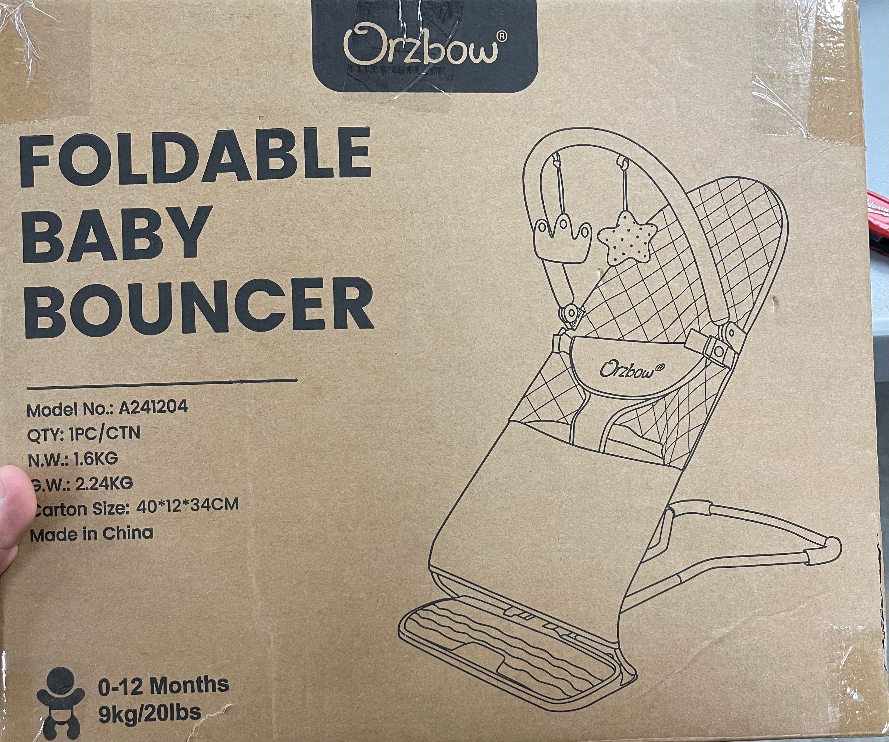 Orzbow Foldable Baby Bouncer