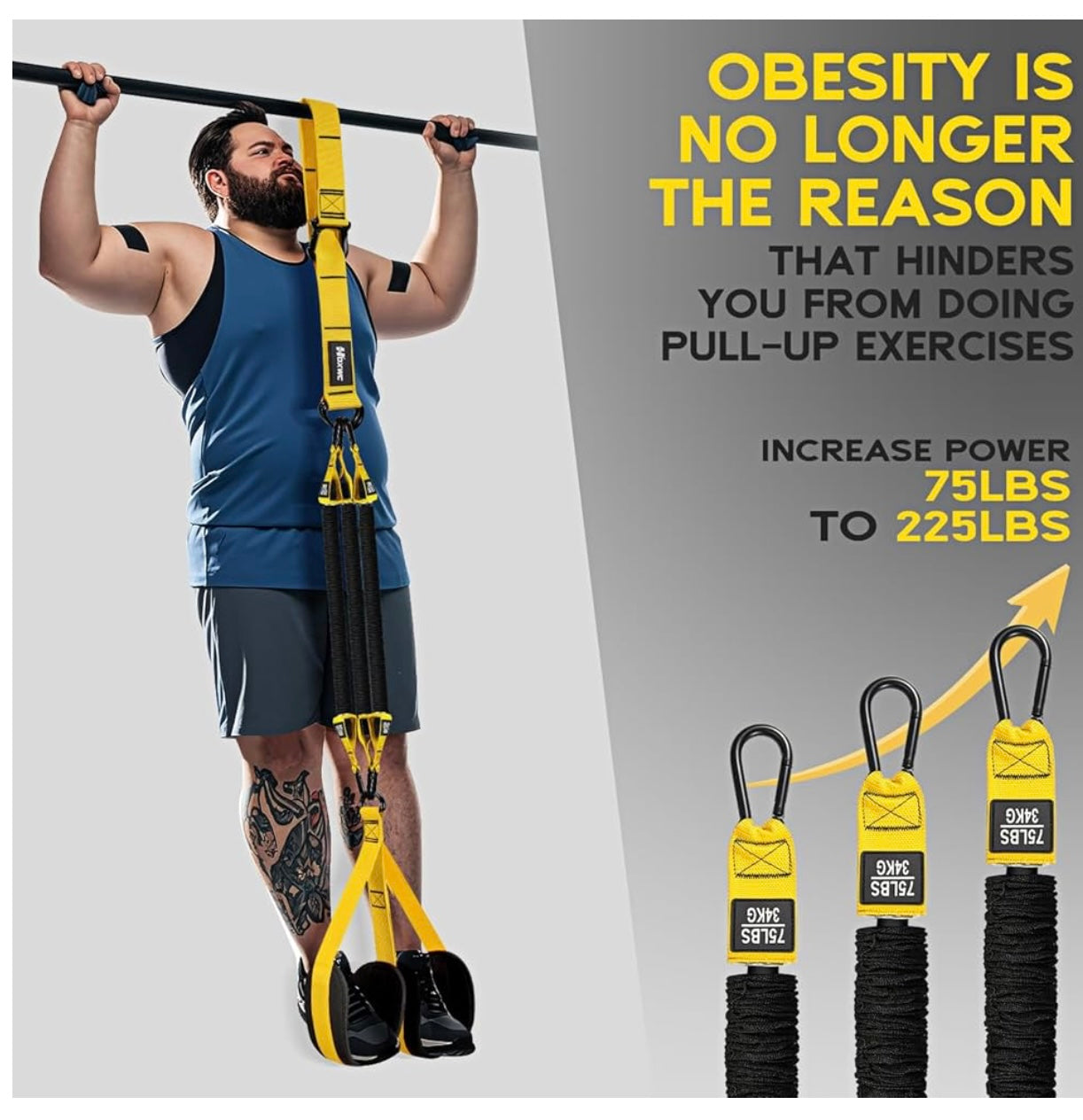 HoxWc Pull-up Assistance Bands.