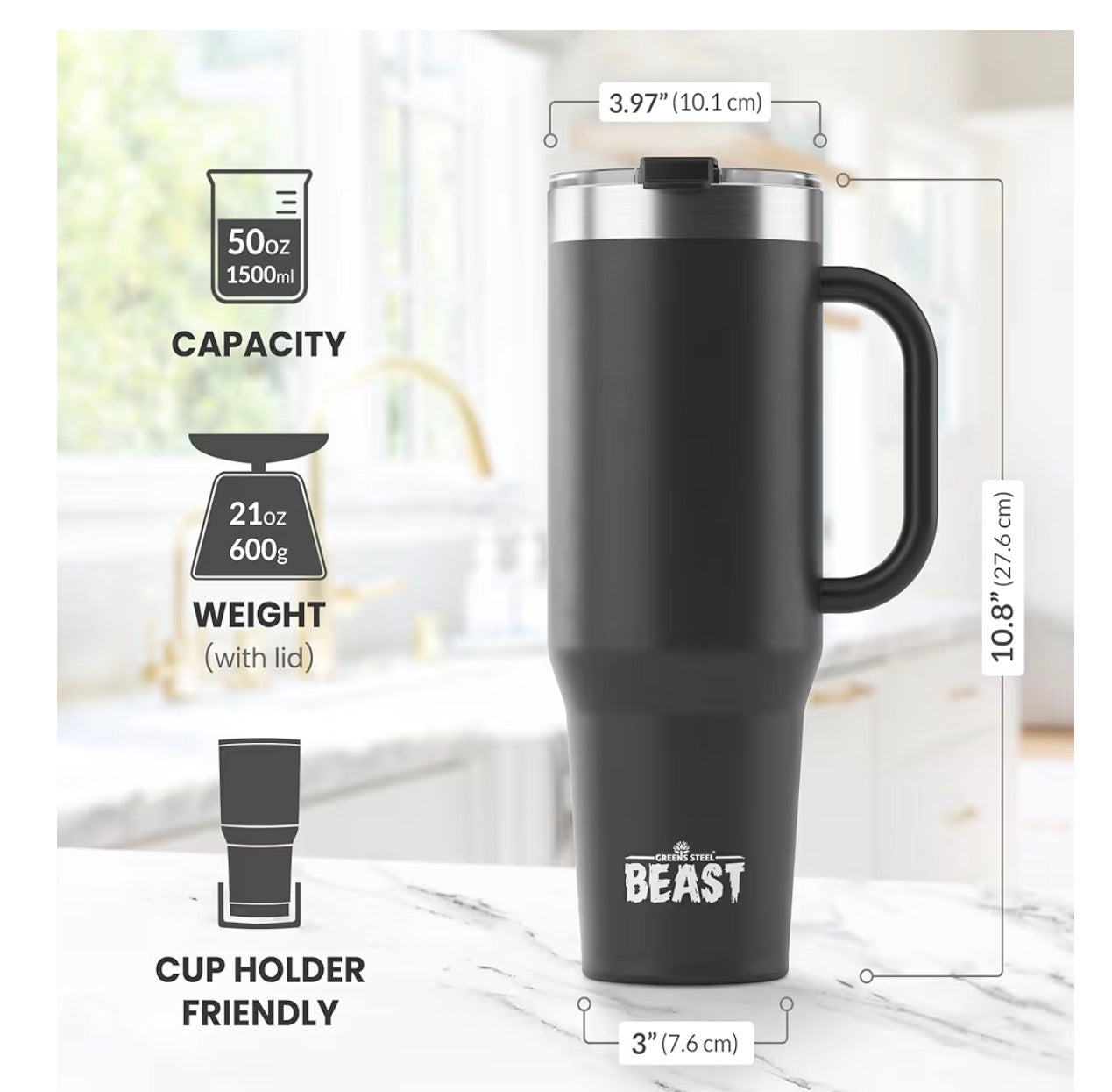 Greens Steel Beast 50oz