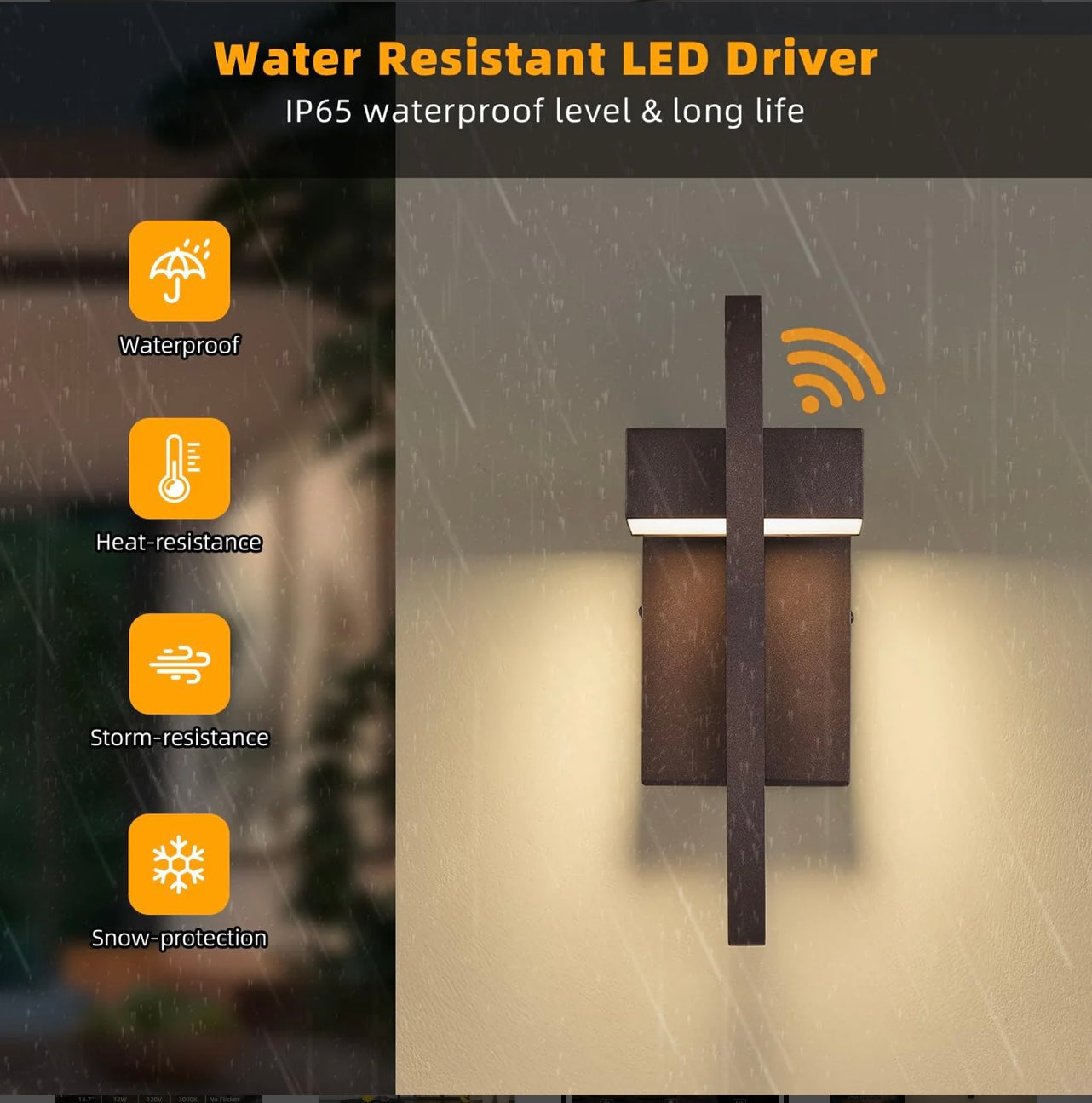 Tewei LED Outdoor Wall Scones.