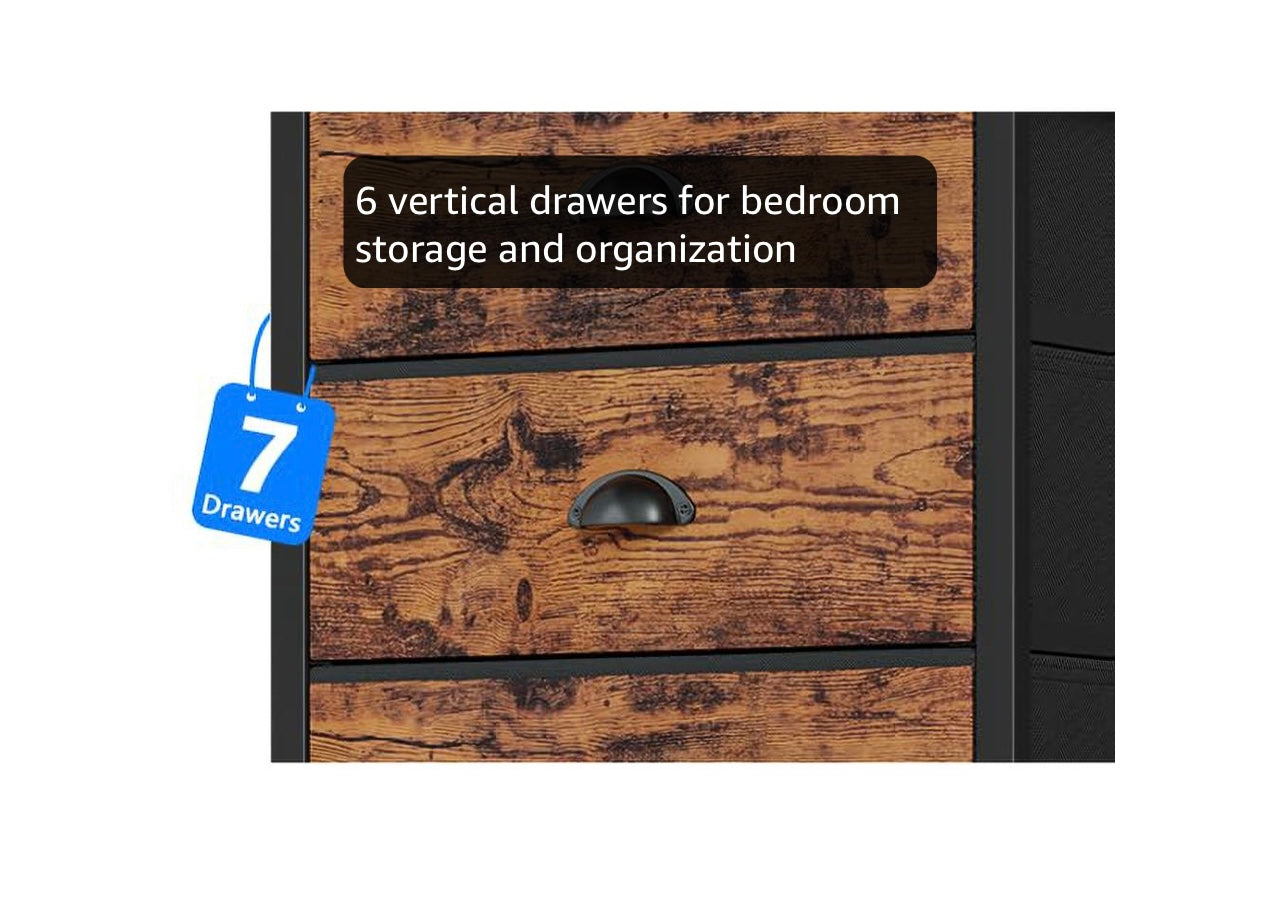 Furnulem Tall 7 drawer Dresser.