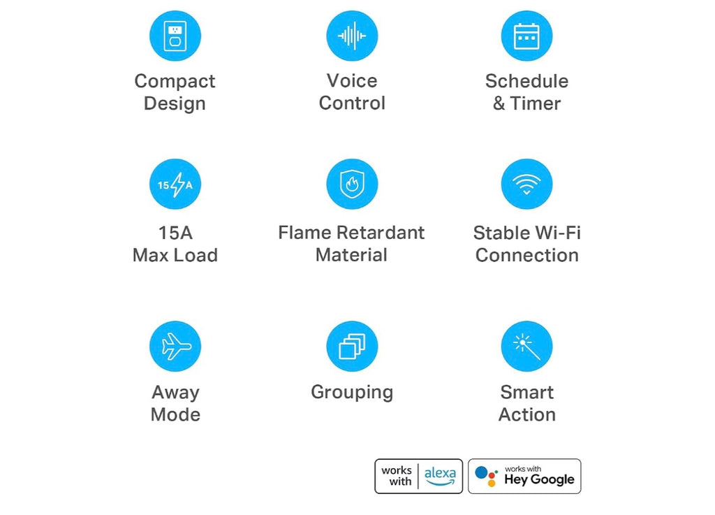 Kasa Smart Plug Ultra Mini 15A, EP10P4, Smart Home Wi-Fi Outlet. Set of 4
