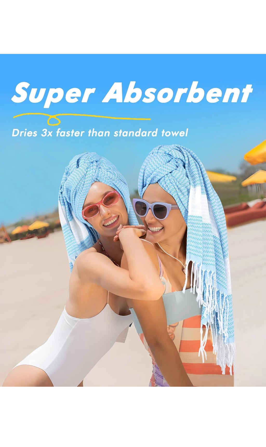 Oversized Turkish beach towels 3 pack