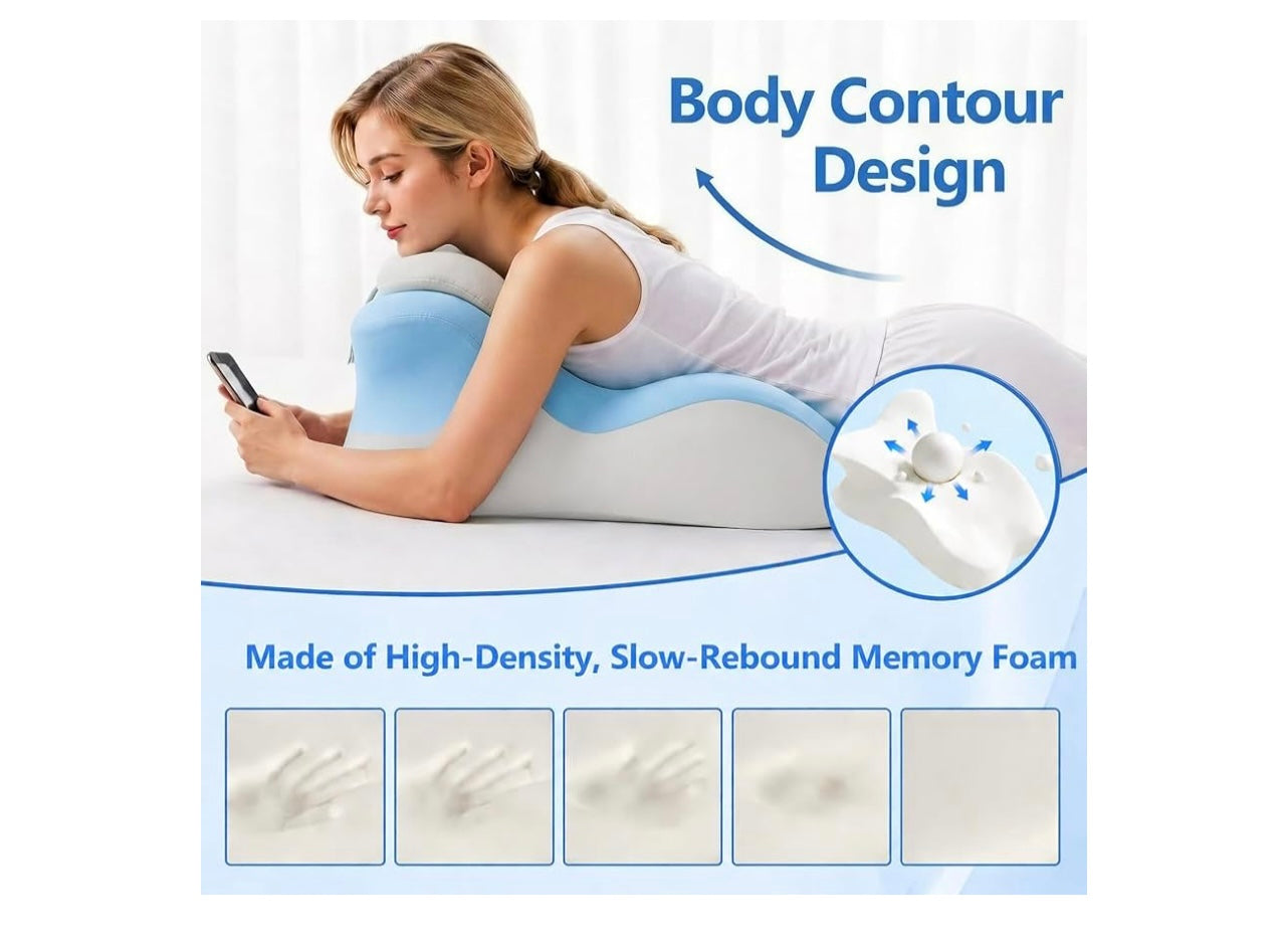 Koriva Ergonomic Memory Foam Wedge Pillow.