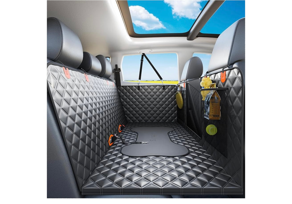 Sixheels Dog Car Seat Cover Back Seat Covers.