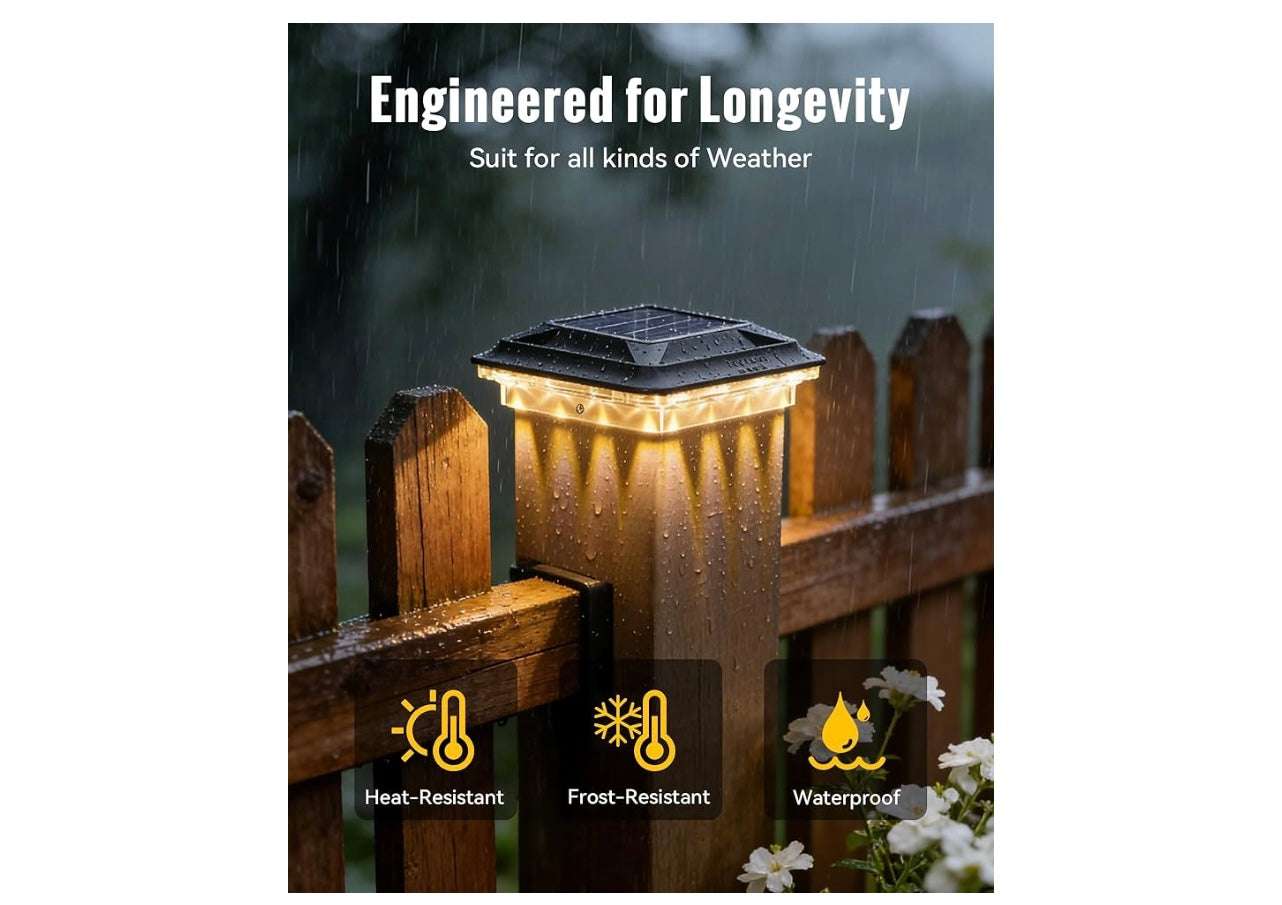 FabStyl Solar Post Cap Lights.