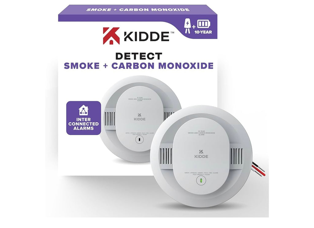 Kidde smoke and carbon monoxide detector.