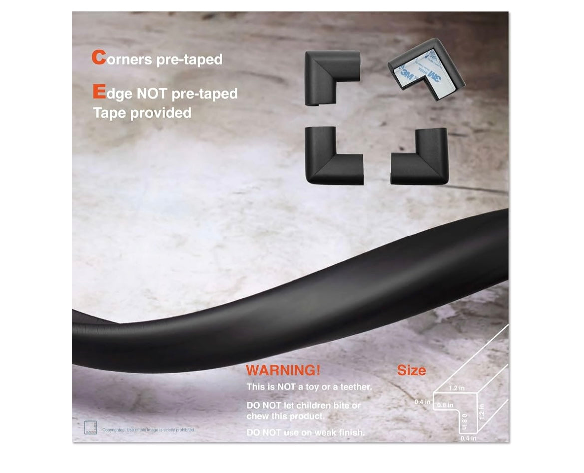 Safe edge furniture edge and corner cushions