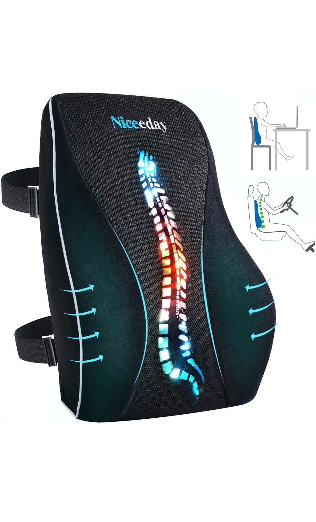 Niceeday lumbar support pillow