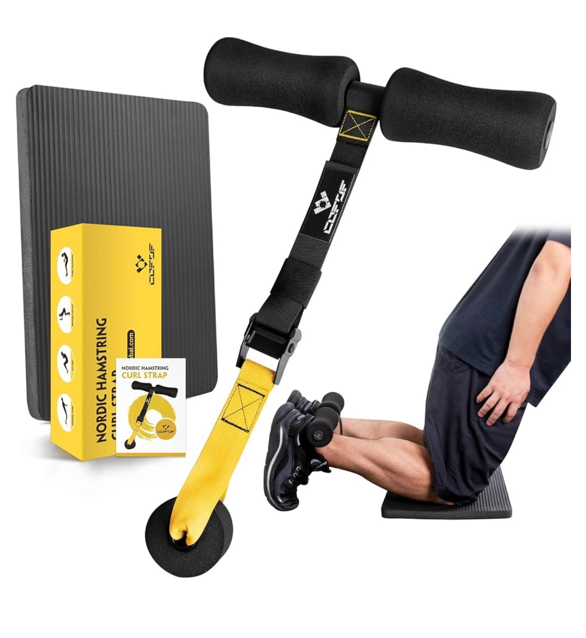 Nordic hamstring curl strap
