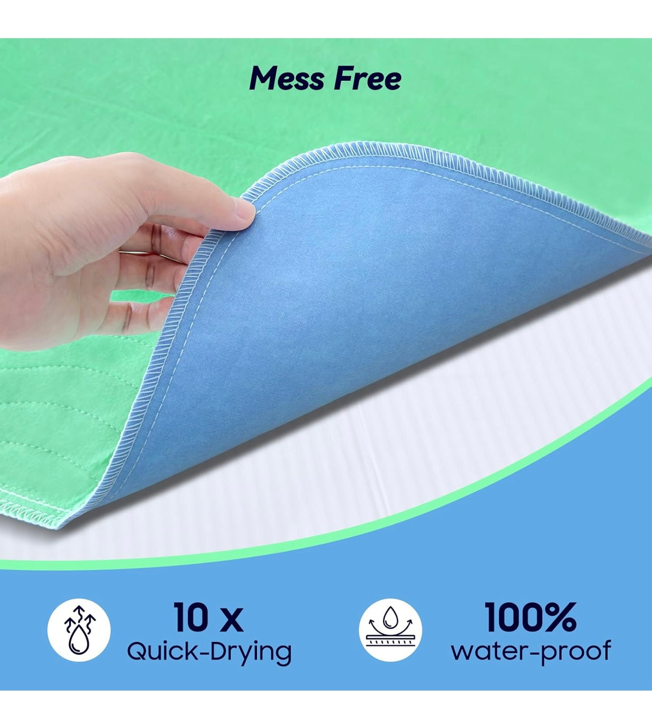 Huger 36x36 extra Heavy Absorbency Washable Underpads.