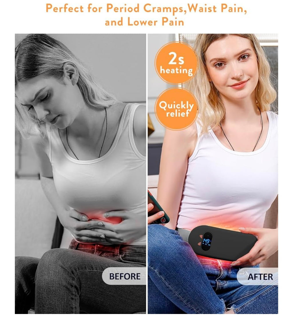 Shesangle Portable Cordless Menstrual Heading Pad and Massager.