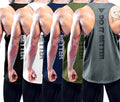 Boyzn Men's 5 Pack Y-Back Workout Tank Tops, Athletic Muscle Gym Tank Tops, Fitness Bodybuilding Sleeveless T-Shirts