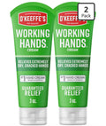 O'Keeffe's Working Hands Hand Cream for Extreme Dryness - 3 oz Tube (2 Pack) - Repairing Skincare for Cracked, Dry Hands