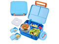 Bento Lunch Box for Kids with 8oz Soup Thermo Leak-Proof Lunch Food Containers with Snack Sauce Container for Kid Girls Boys to School, Blue