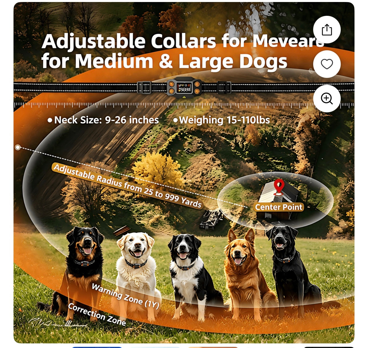 GPS Outdoor Wireless Dog Fence System.