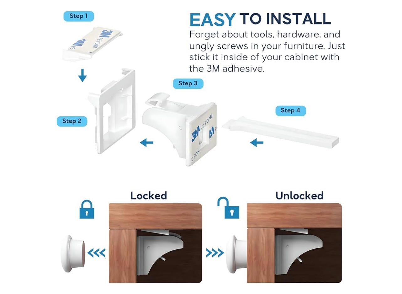 Baby Proof Me Magnetic Safety Locks.