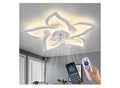 White Flower Modern Ceiling fan with lights.