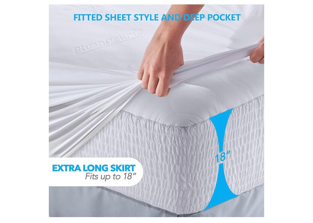 PlushDeluxe Bamboo Mattress protector.