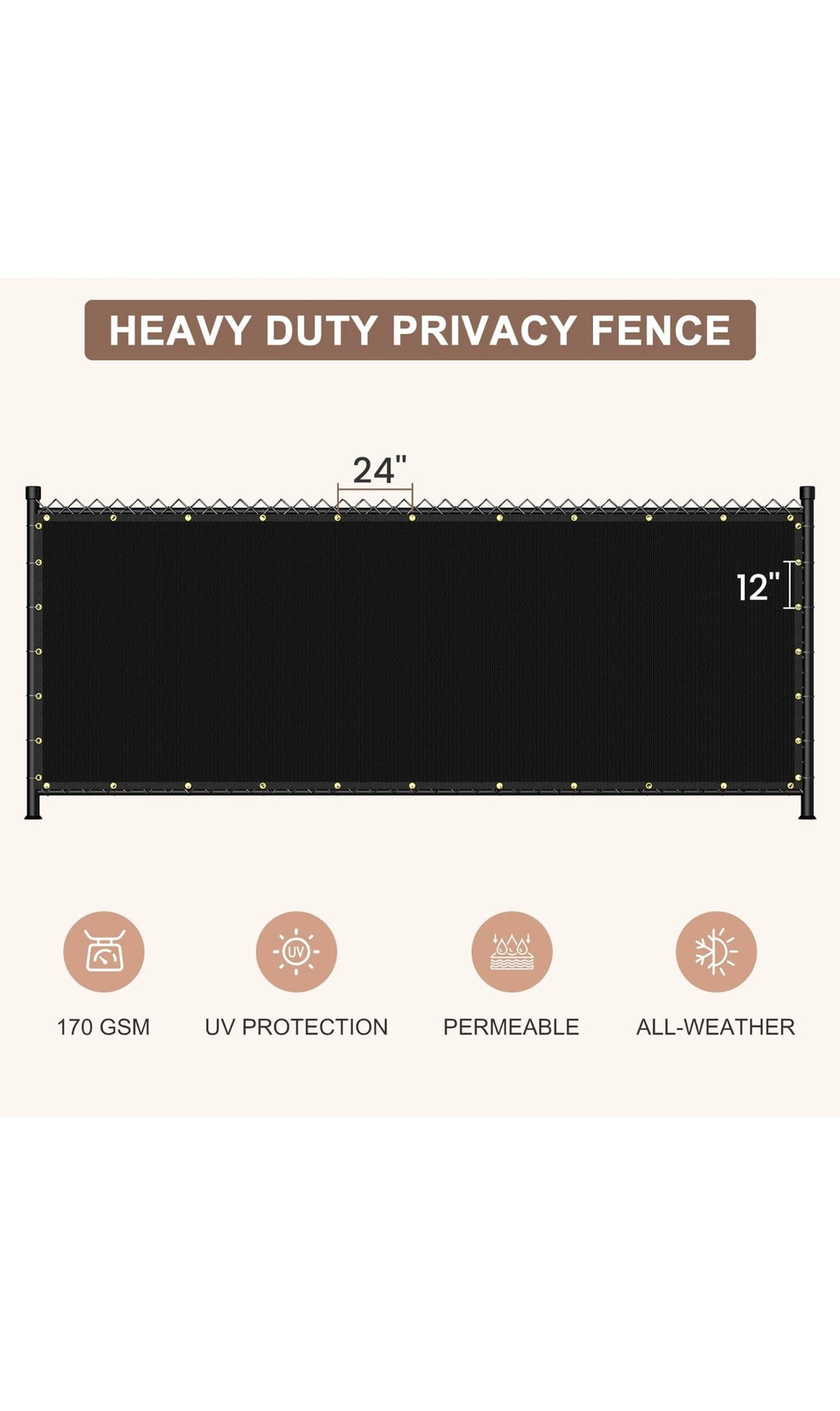 Privacy screen fence