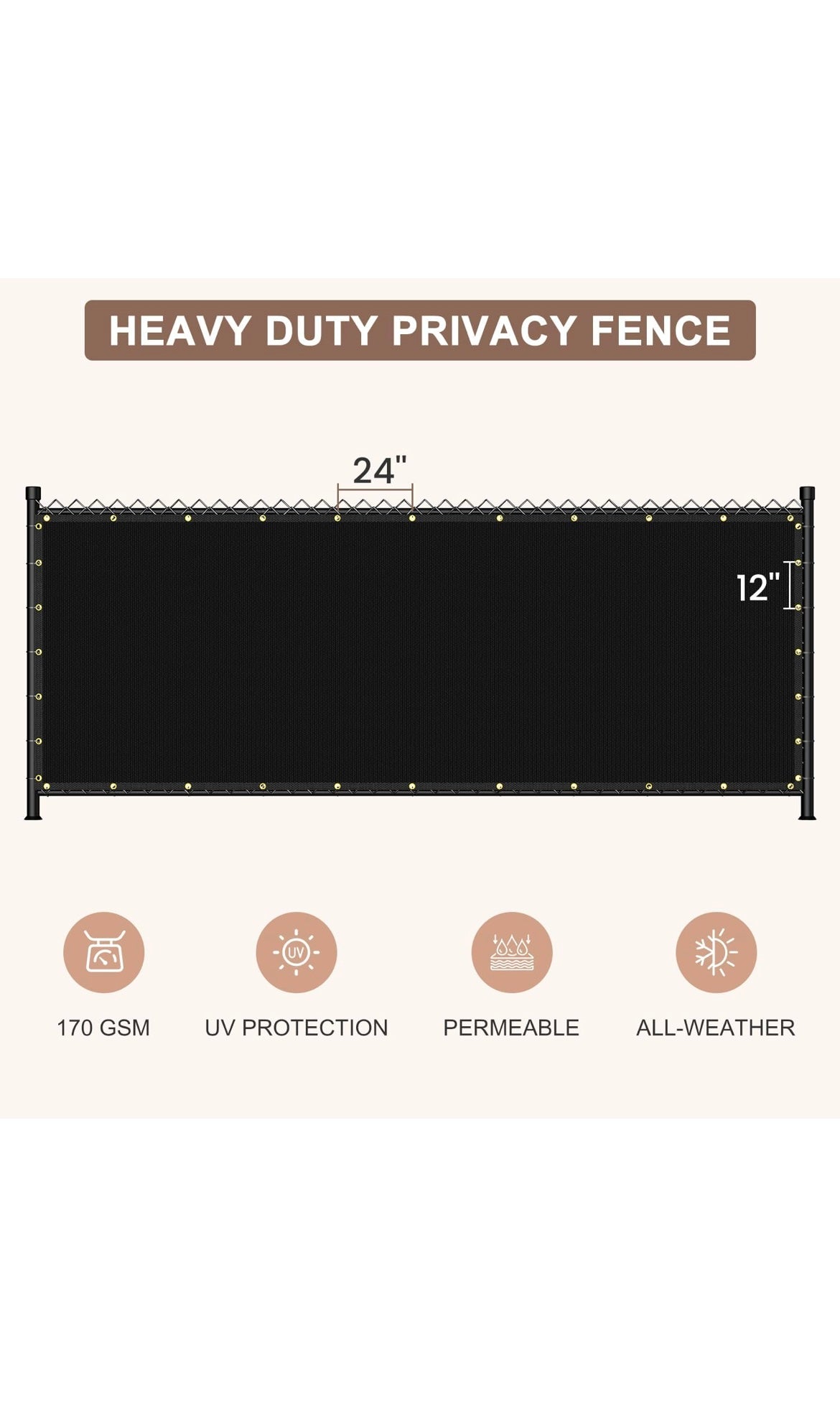 Privacy screen fence