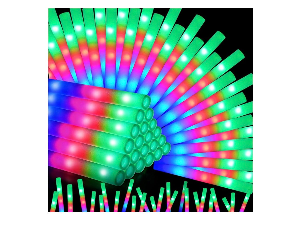 56pcs Foam glow stick lights.