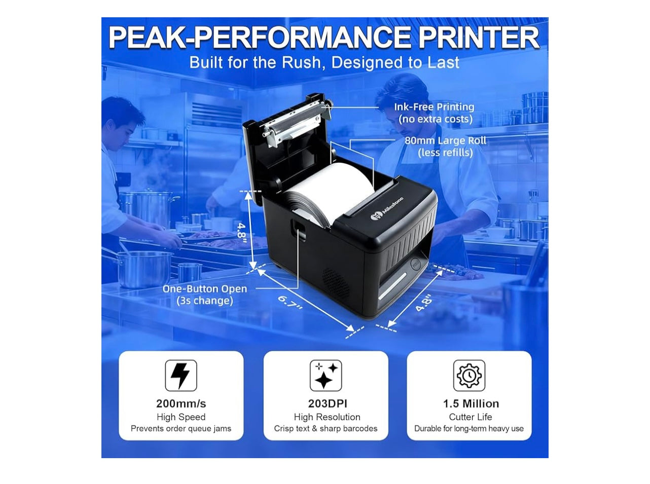 Milestone P80E Receipt Printer.