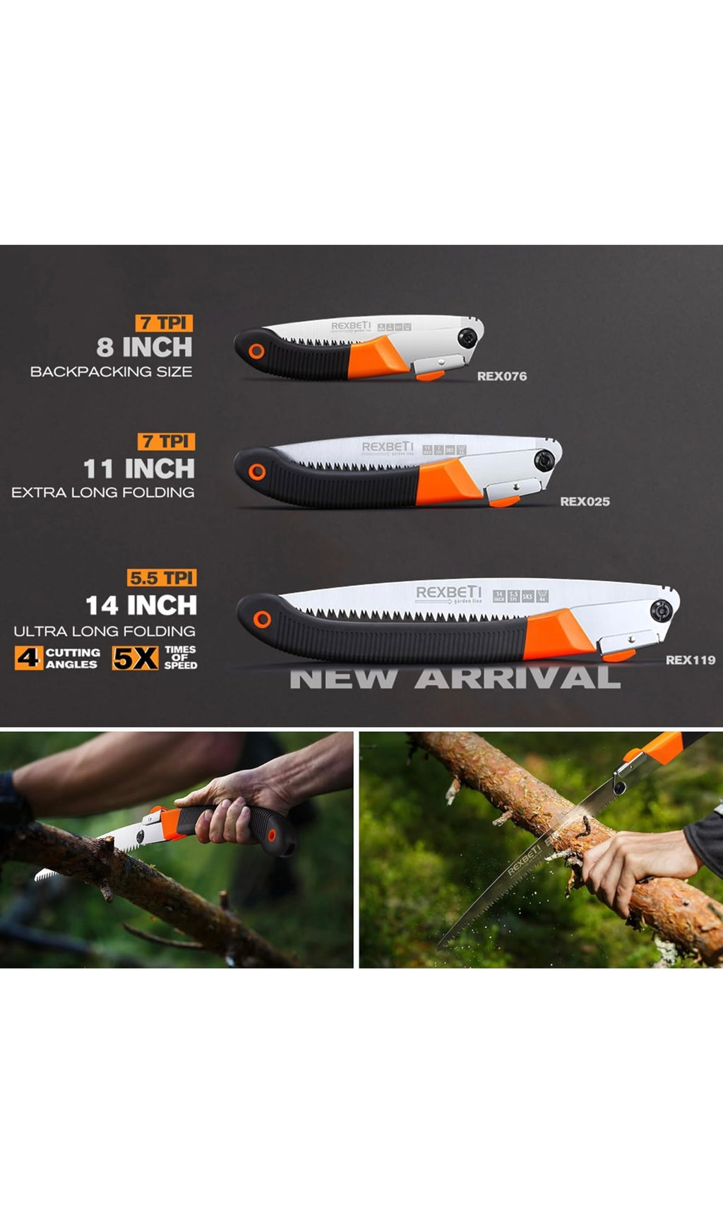 Rexbeti 11 inch folding saw