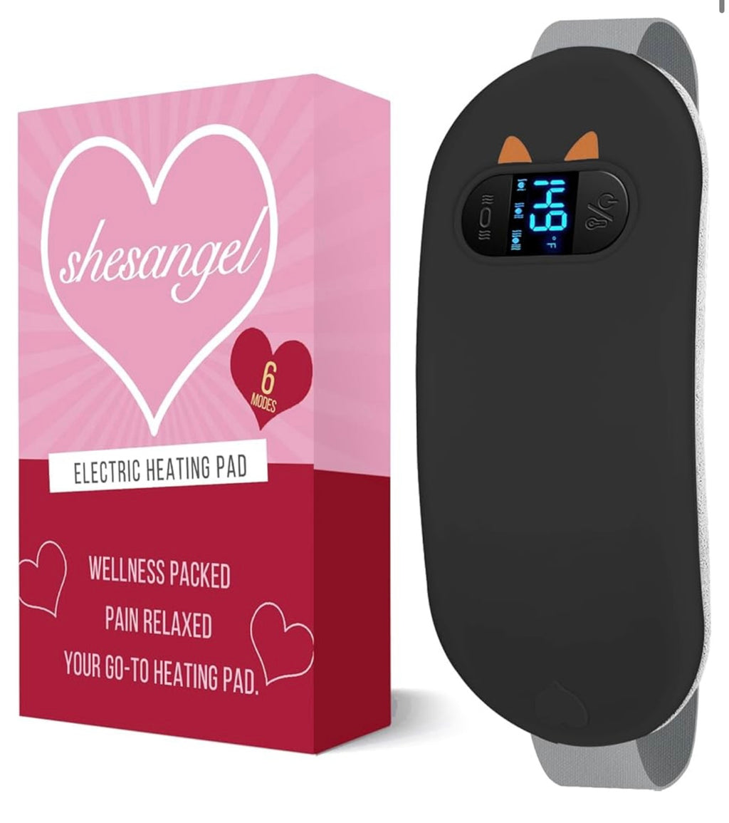 Shesangle Portable Cordless Menstrual Heading Pad and Massager.