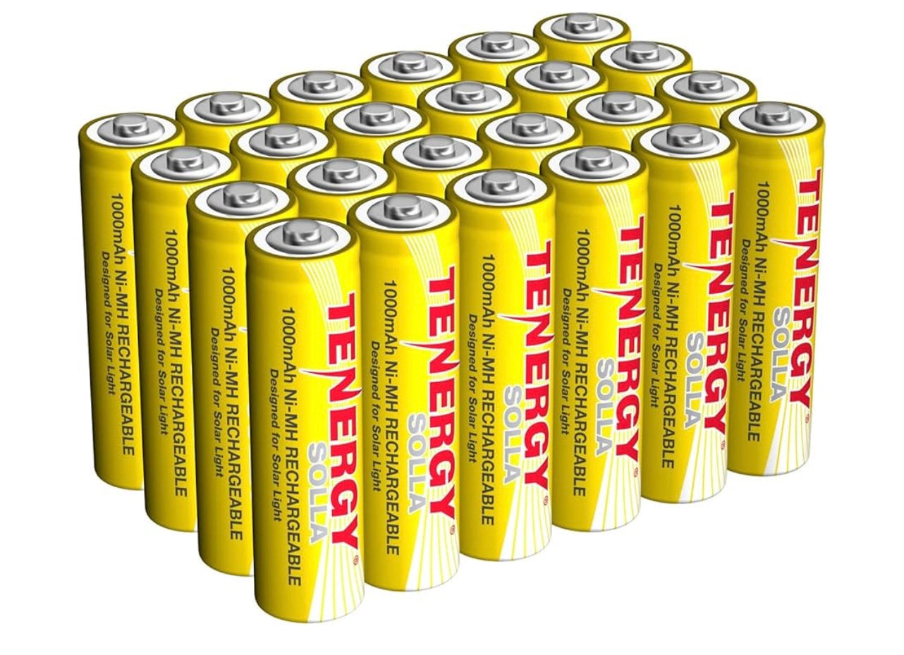 Tenergy Solla Rechargeable Batteries.