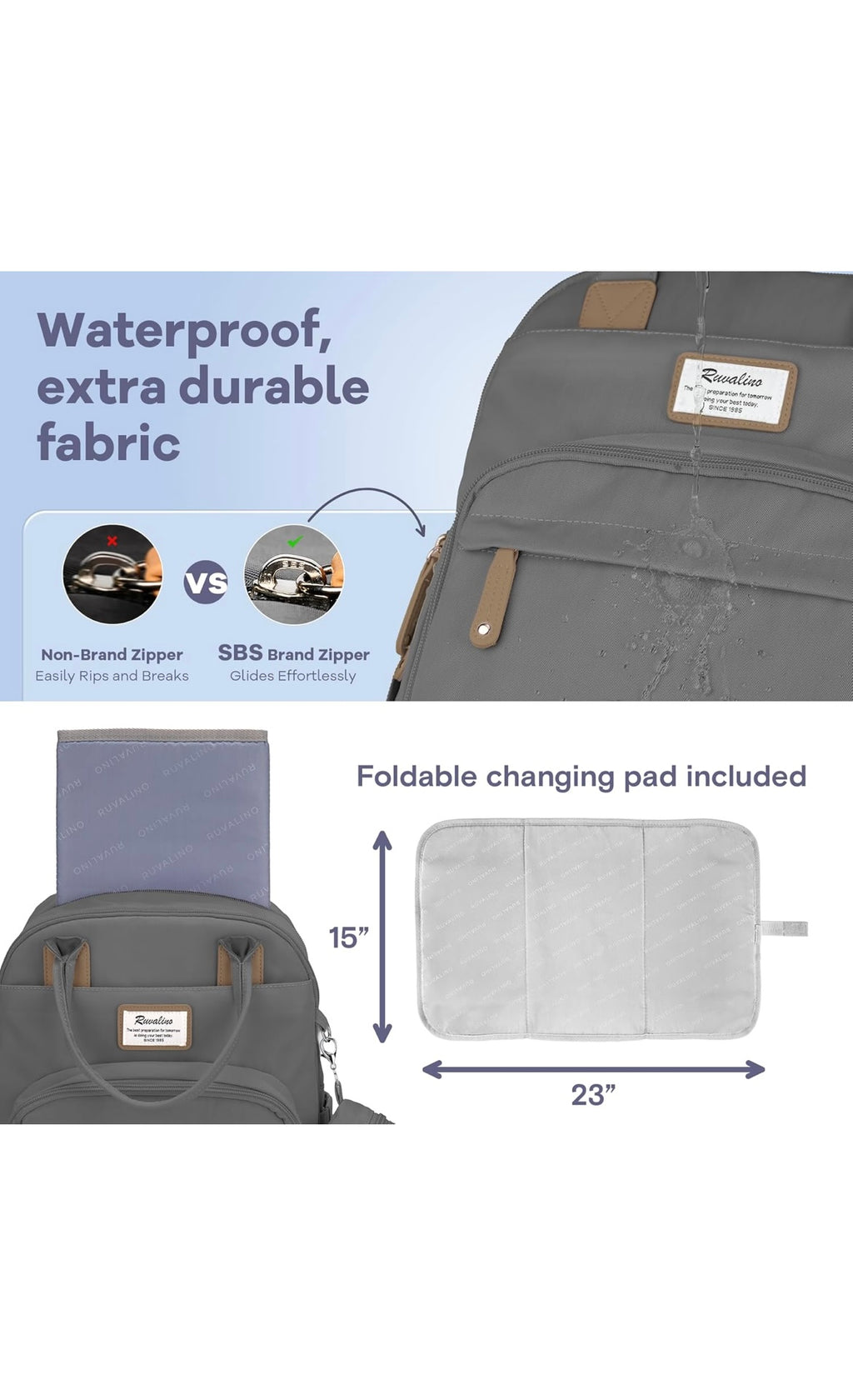 Diaper bag backpack