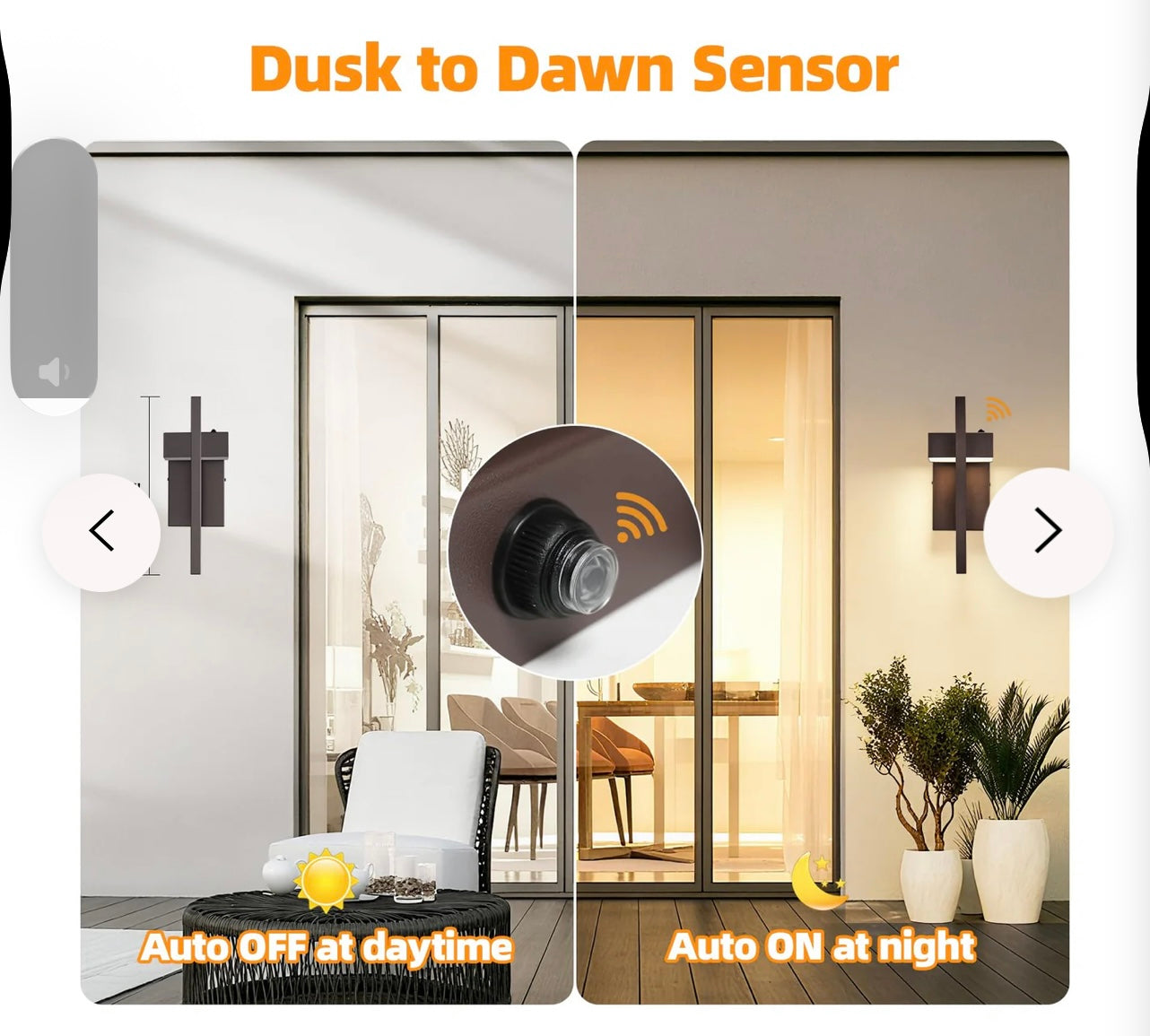 Tewei LED Outdoor Wall Scones.