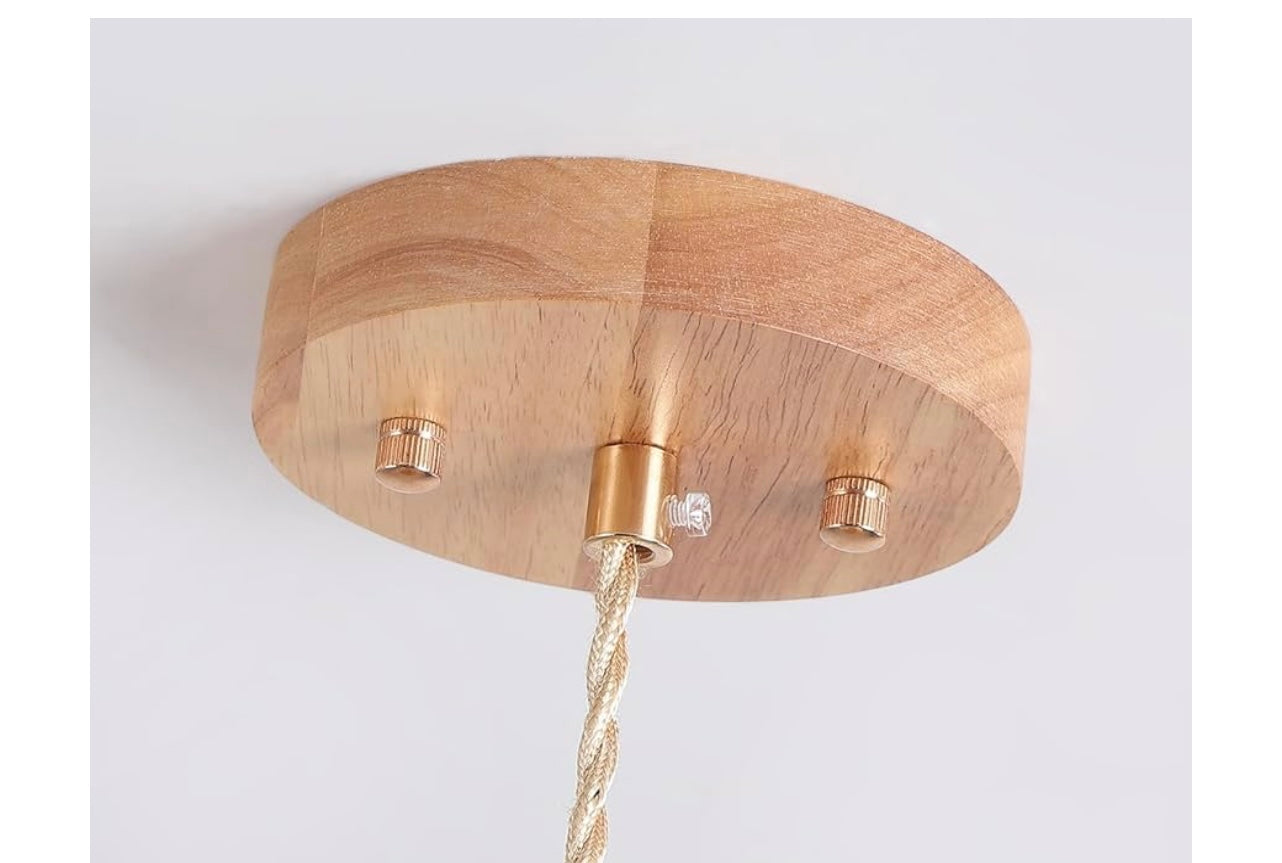 Bamboo Pendant Light Fixture.
