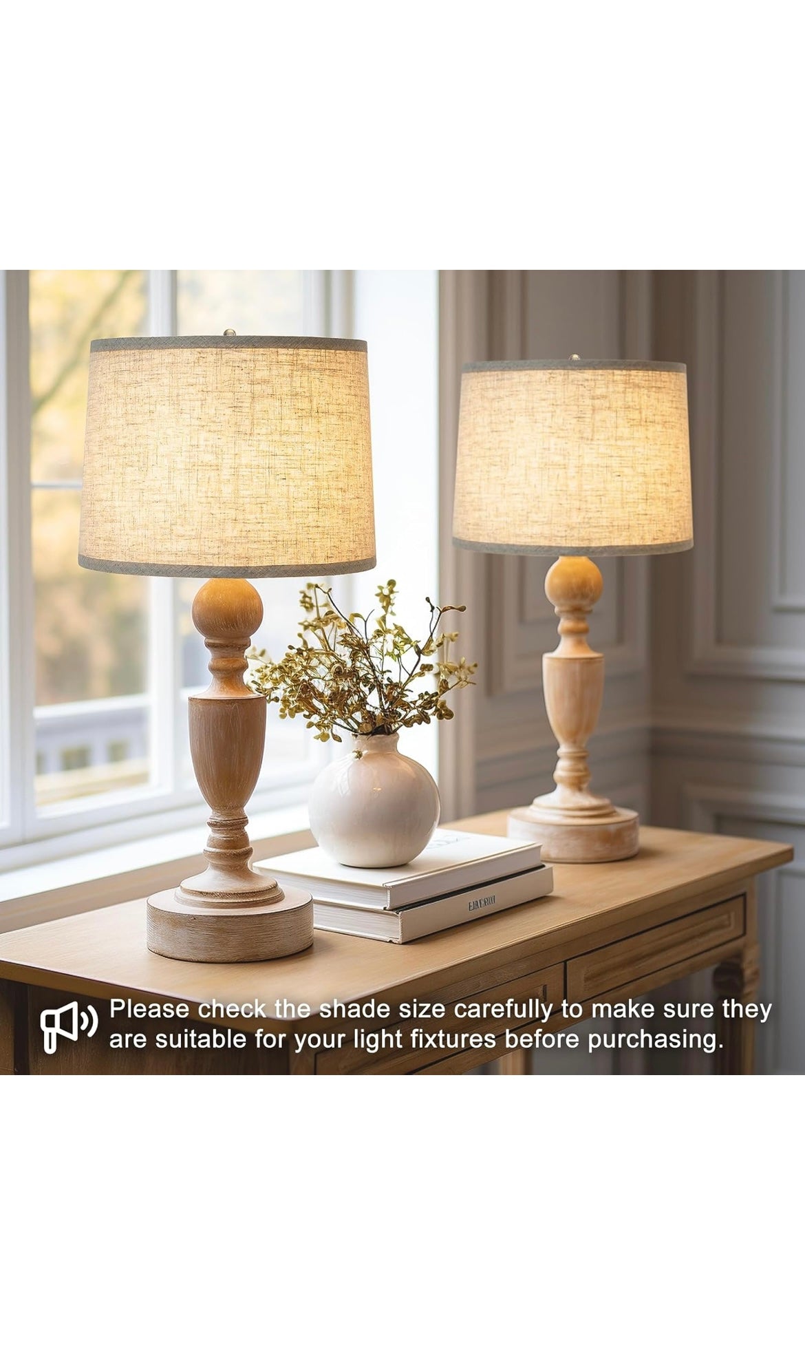 Fabric lamp shades 2 pack