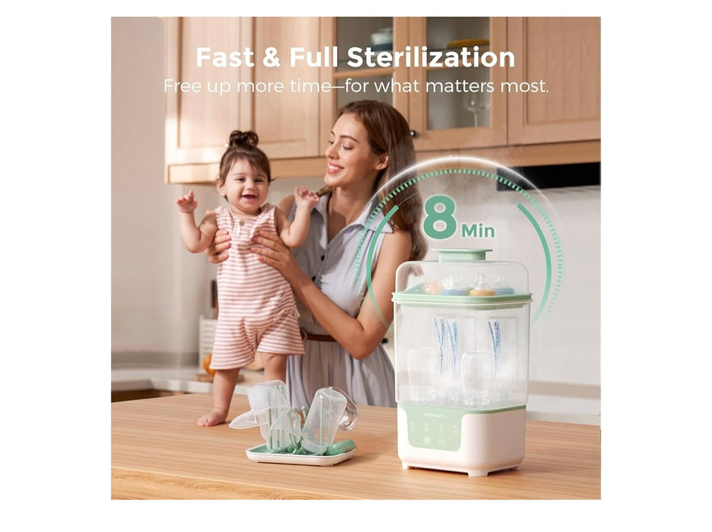 Momcozy Space-Saving Bottle Sterilizer and Dryer.