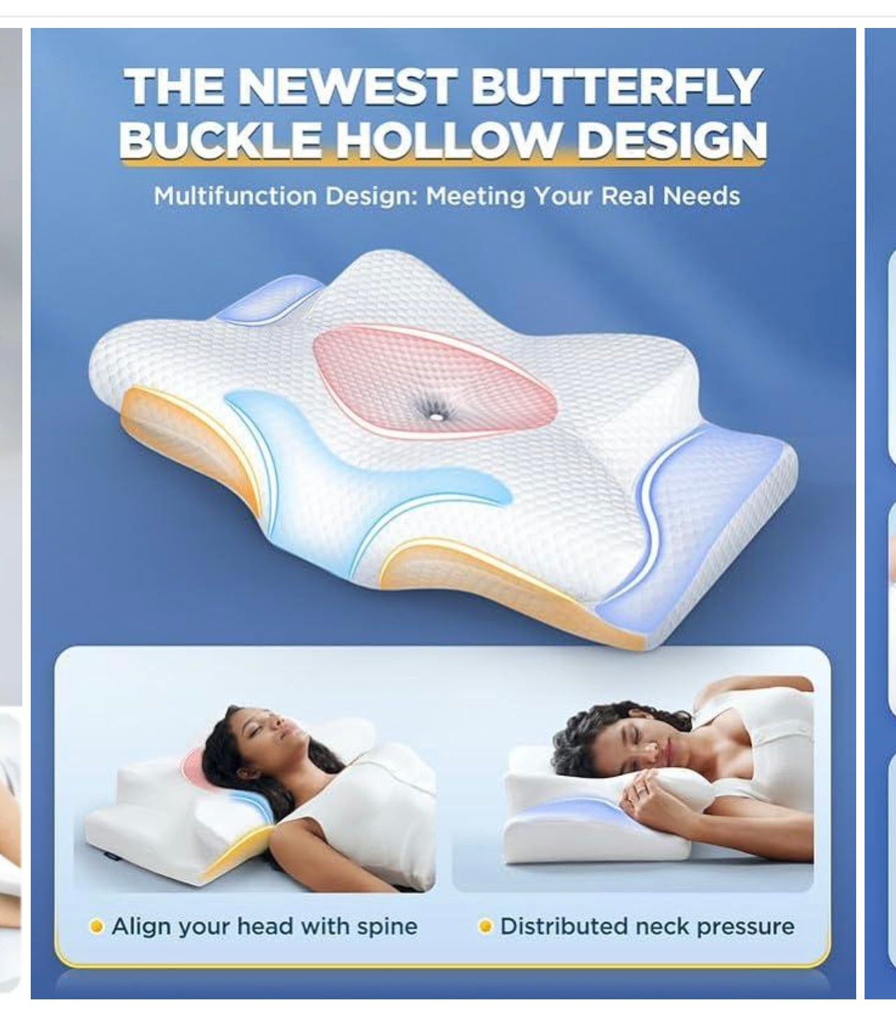 Cozyhealth Memory Foam Cervical Neck Pillow.