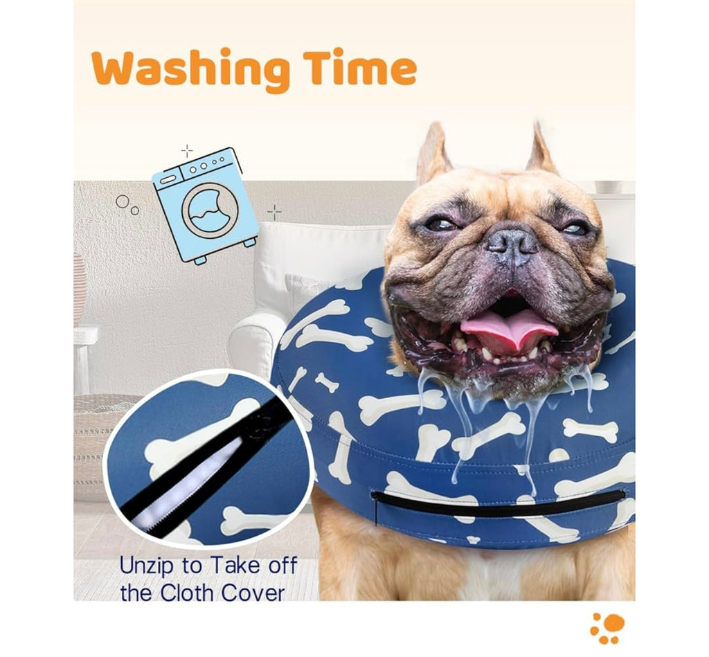Supet Inflatable Dog Cone Collar.
