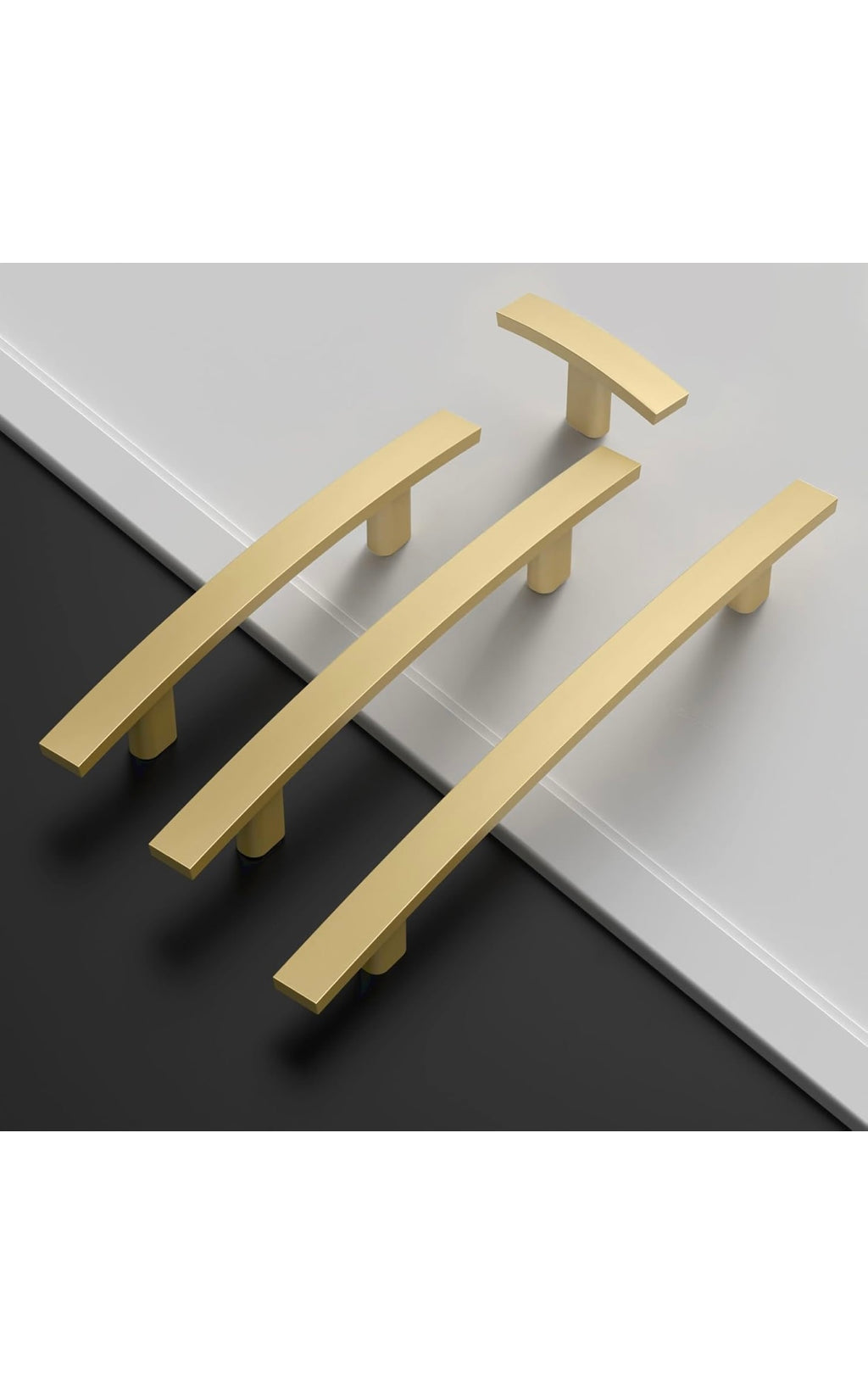 10 pack brushed gold kitchen cabinet handles