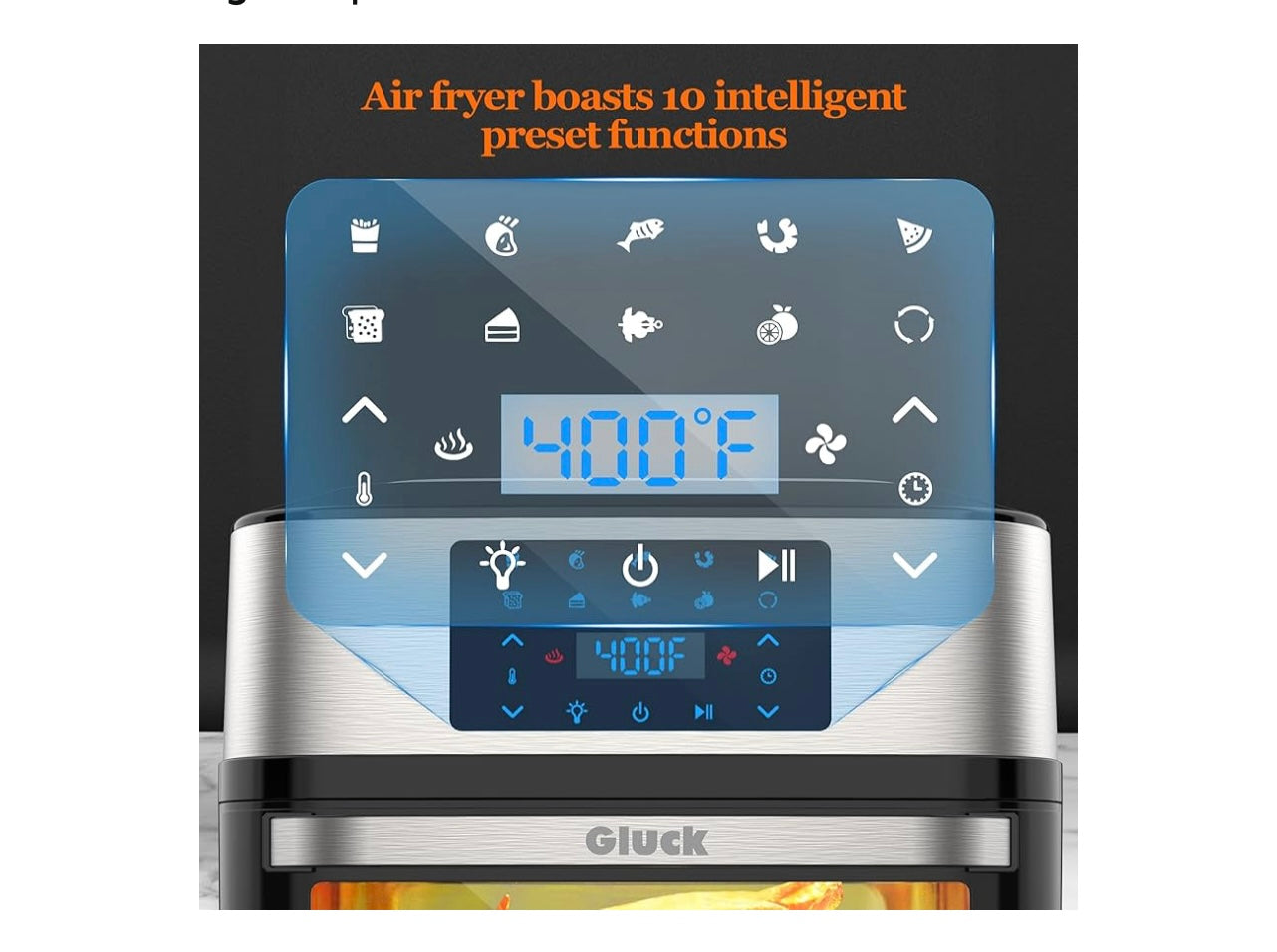 Gluck 20-Quart Air Fryer Oven.