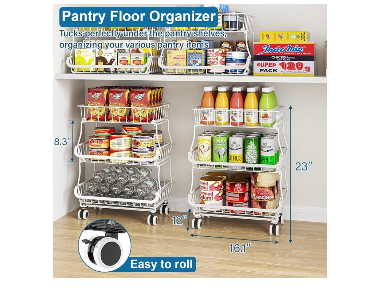 Okzest 3-Tier Storage Baskets.