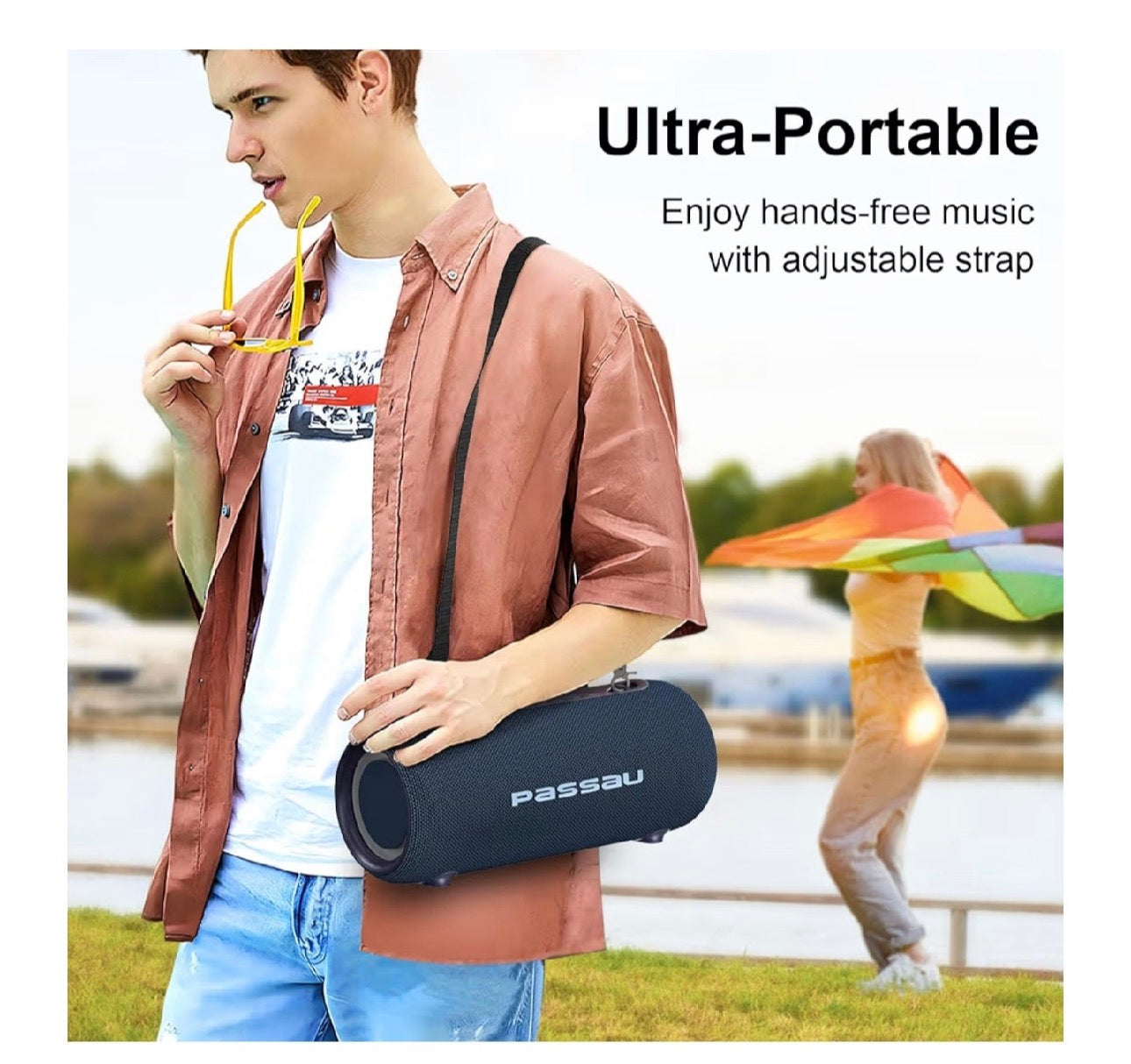 Passau Portable Bluetooth Speakers 40W Peak Loud Stereo Sound