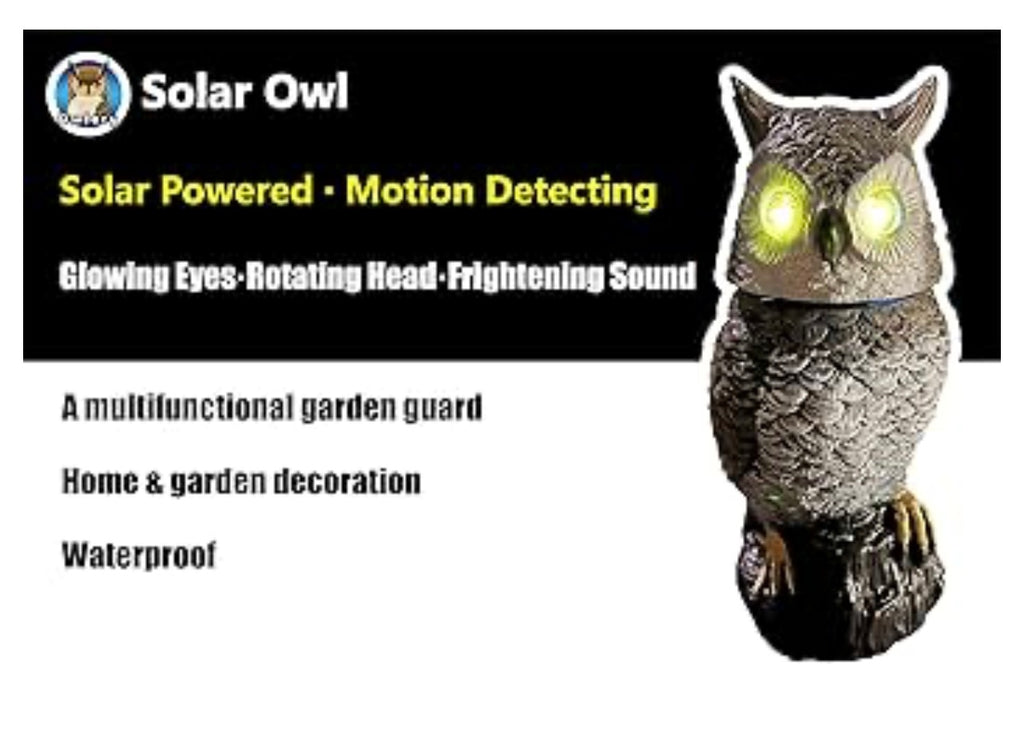Owlery Solar Garden Owl.
