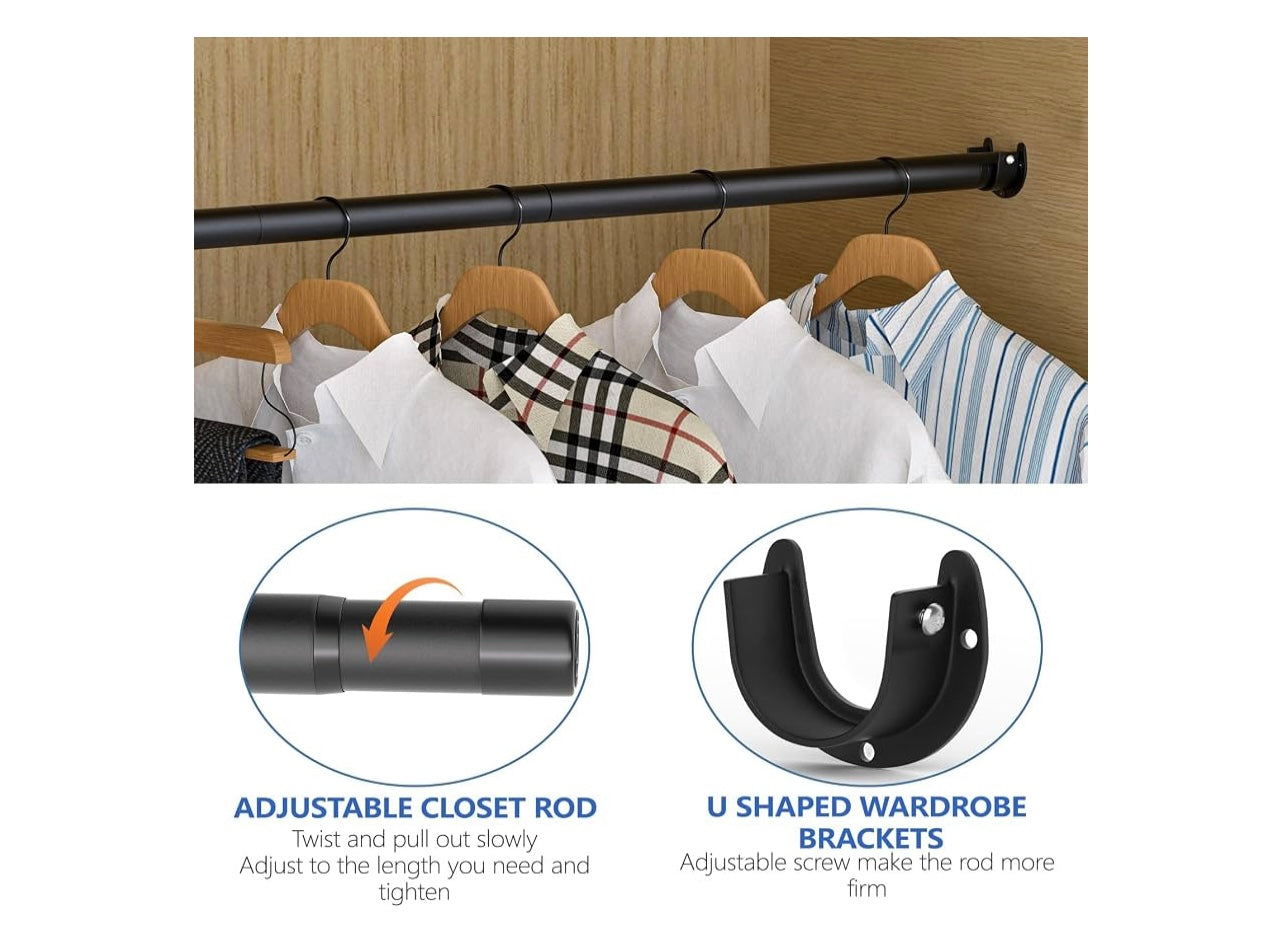 SUTINE Closet Rods For Hanging Clothes.
