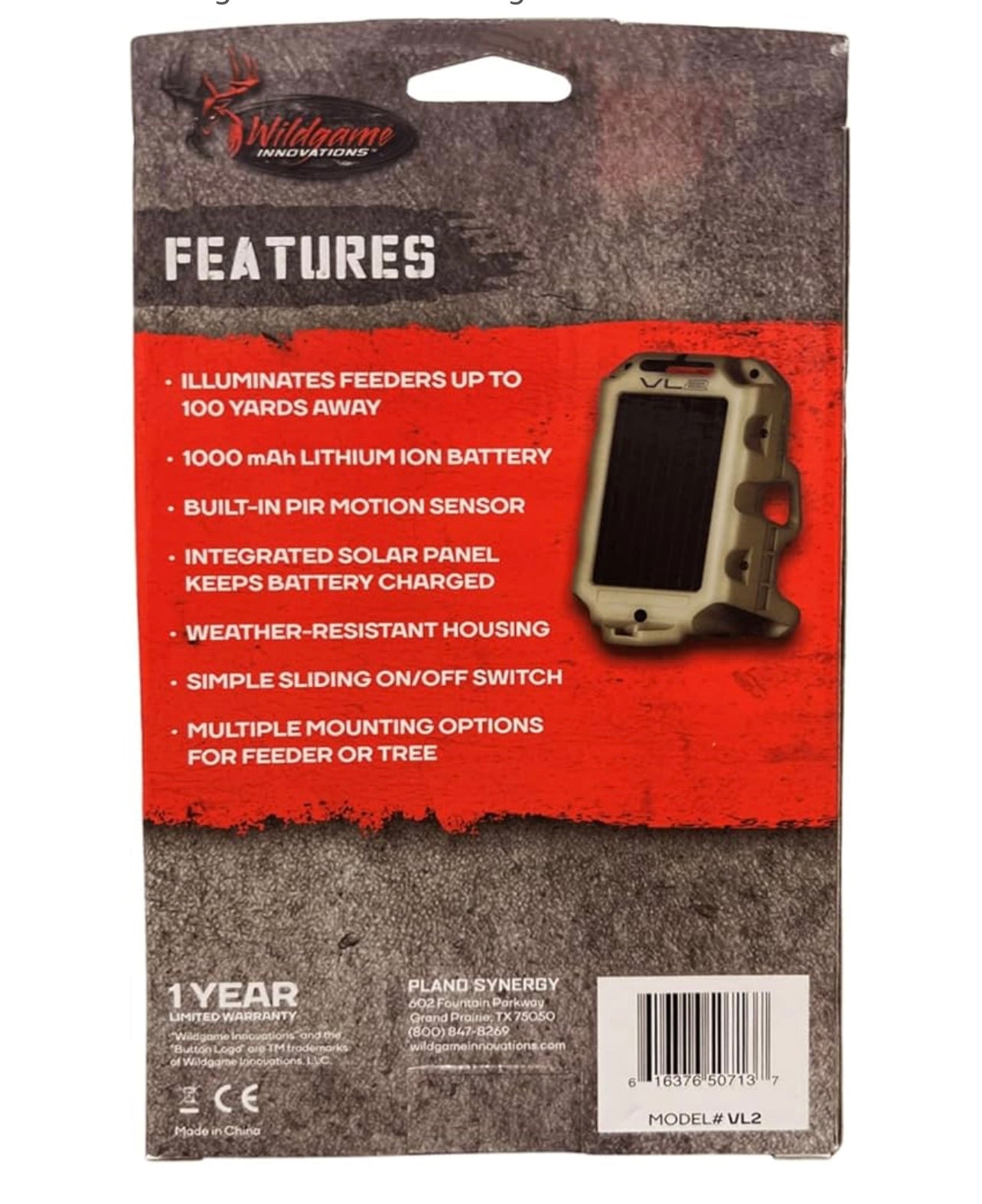 Wildgame Innovations Motion-Activated Feeder Light.